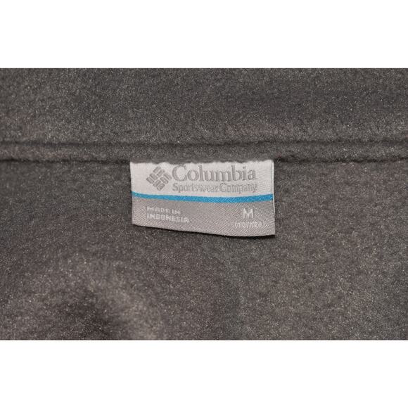 COLUMBIA $60 Softshell Fleece Jacket Front Zip Gray w/ Orange Trim Boy's M‎ - Picture 4 of 4